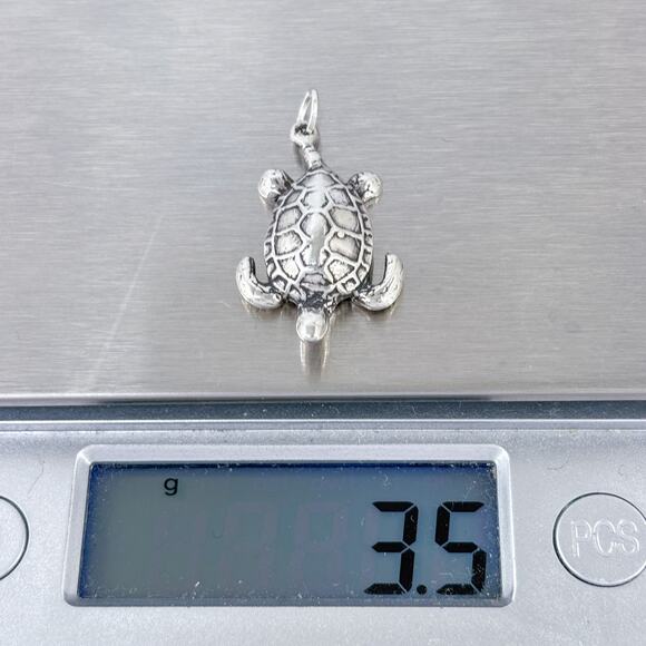 Sea Turtle Ocean Charm | Vintage Sterling Silver 925 - Picture 6 of 6